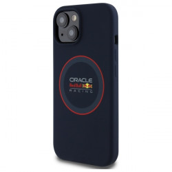 Red Bull RBHMP15S24SIILVR iPhone 15 6.1" hardcase navy Silicone Red Ring MagSafe