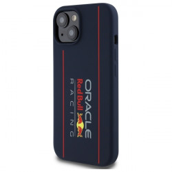 Red Bull RBHMP15S24SIOLRV iPhone 15 6.1" hardcase navy Silicone Vertical Logo MagSafe