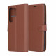 Techsuit Leather Folio Samsung Galaxy S25 Ultra Brown