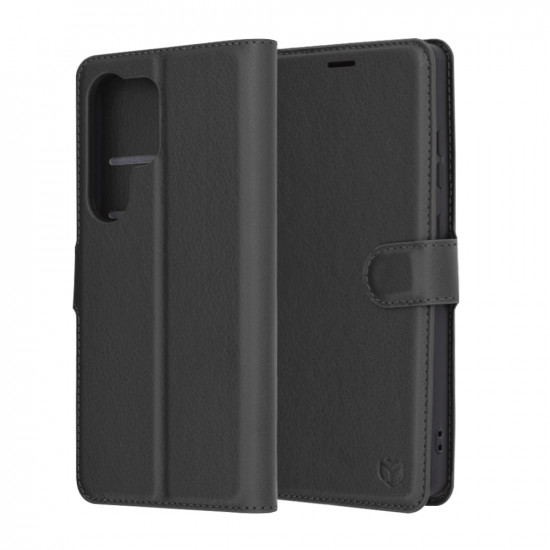 Techsuit Leather Folio Samsung Galaxy S25 Ultra Black