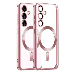 Techsuit Luxury Crystal MagSafe Samsung Galaxy S25 Pink