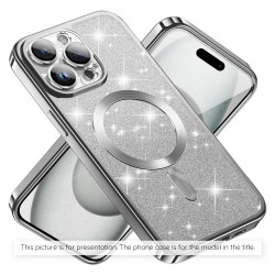 Techsuit Luxury Glitter MagSafe Samsung Galaxy S25 Plus Silver