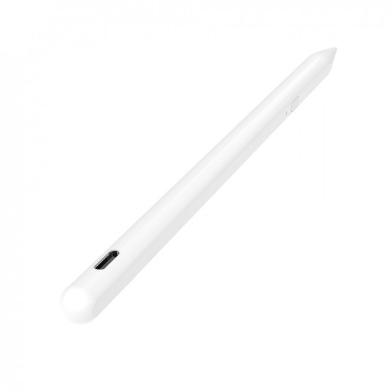 Techsuit Stylus Pen (AX10) for iPad, Bluetooth, Type C, Palm Rejection, Tilt Pressure Sense, 130mAh, 5V, 0.2A White