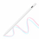 Techsuit Stylus Pen (AC10 CP) for iPad, Bluetooth, Type C, Palm Rejection, Tilt Pressure Sense, 130mAh, 5V, 0.2A White