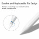 Techsuit Stylus Pen (AC10 CP) for iPad, Bluetooth, Type C, Palm Rejection, Tilt Pressure Sense, 130mAh, 5V, 0.2A White