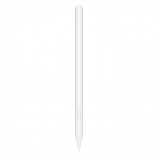 Techsuit Stylus Pen (V15) for iPad, Find My Pen App, Bluetooth, Type C, Palm Rejection, Tilt Sensitivity, 130mAh White