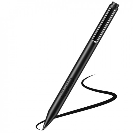 Techsuit Stylus Pen (F94S) for Microsoft Surface, Active, Educational Pen, Palm Rejection, AAAA Battery, MPP1.51 Black