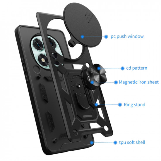 Techsuit CamShield Series Honor Magic7 Pro Black