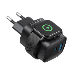 Havit Wall Charger (UC132 EU) USB, Type C, Wireless, 22W Black