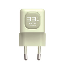 Havit Wall Charger (UC230 EU) Type C, USB, 33W Green