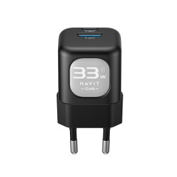Havit Wall Charger (UC230 EU) Type C, USB, 33W Green