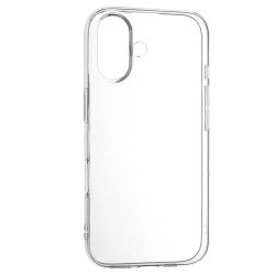 Techsuit Clear Silicone [Big Lens Hole] iPhone 16 Transparent
