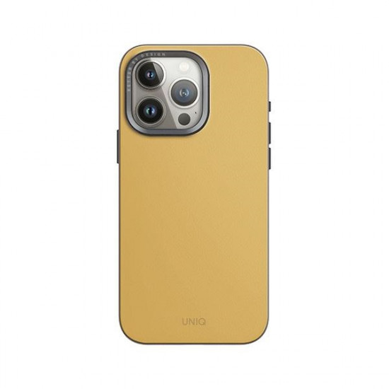 UNIQ Cover Lyden DS iPhone 15 Pro 6.1" Magclick Charging canary yellow-flint grey