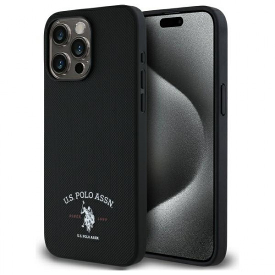 US Polo USHCP15XPARK iPhone 15 Pro Max 6,7" black Printed DH Logo US Polo USHCP15XPARK iPhone 15 Pro Max 6,7" black Printed DH Logo