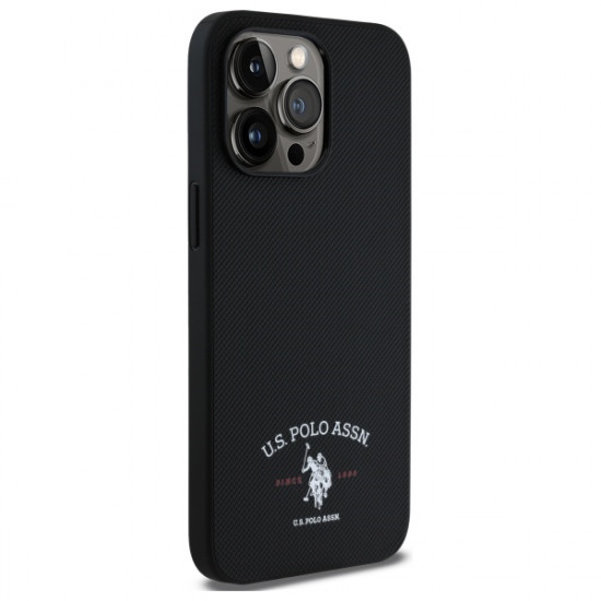 US Polo USHCP15XPARK iPhone 15 Pro Max 6,7" black Printed DH Logo US Polo USHCP15XPARK iPhone 15 Pro Max 6,7" black Printed DH Logo
