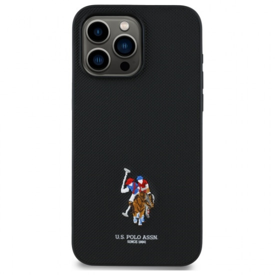 US Polo USHCP15XPEMK iPhone 15 Pro Max 6,7" black Embroidered DH Color