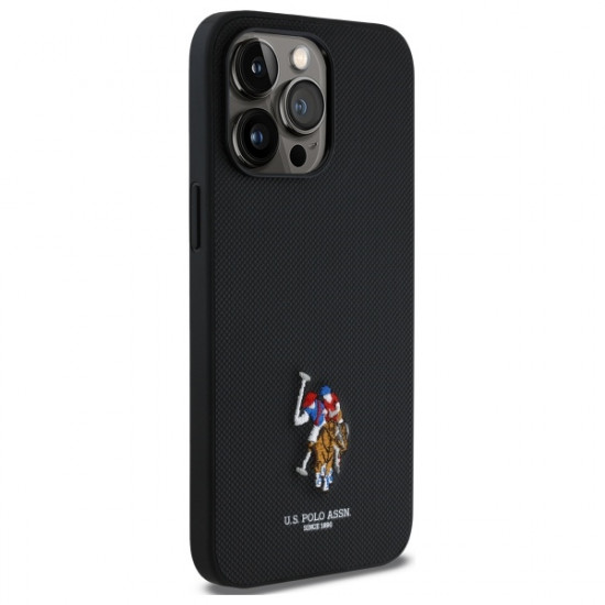 US Polo USHCP15XPEMK iPhone 15 Pro Max 6,7" black Embroidered DH Color