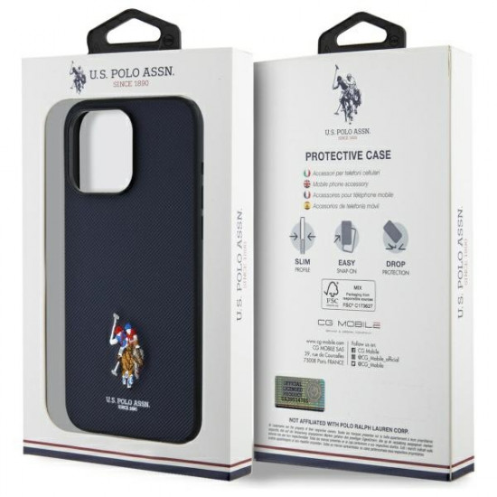 US Polo USHCP15XPEMV iPhone 15 Pro Max 6,7" navy Embroidered DH Color