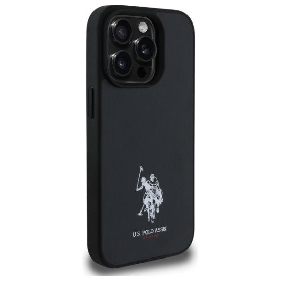 US Polo USHCP15XPGEK iPhone 15 Pro Max 6,7" black Leather Embroidered DH Color