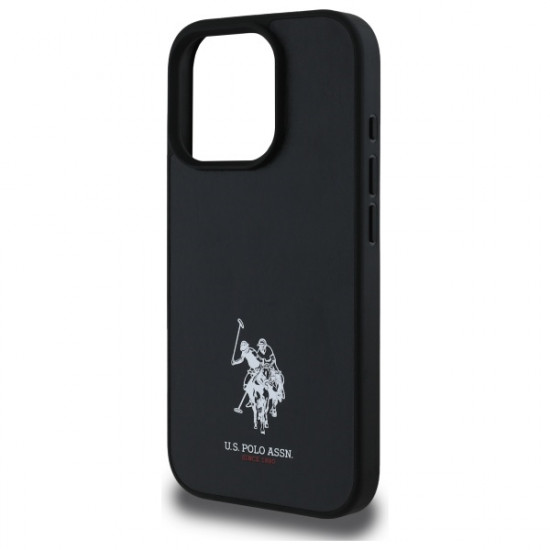 US Polo USHCP15XPGEK iPhone 15 Pro Max 6,7" black Leather Embroidered DH Color