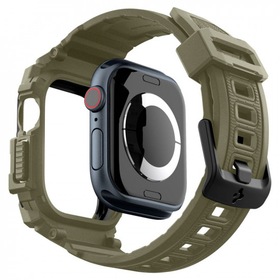 Spigen Rugged Armor Pro Apple Watch 10 46mm Vintage Khaki