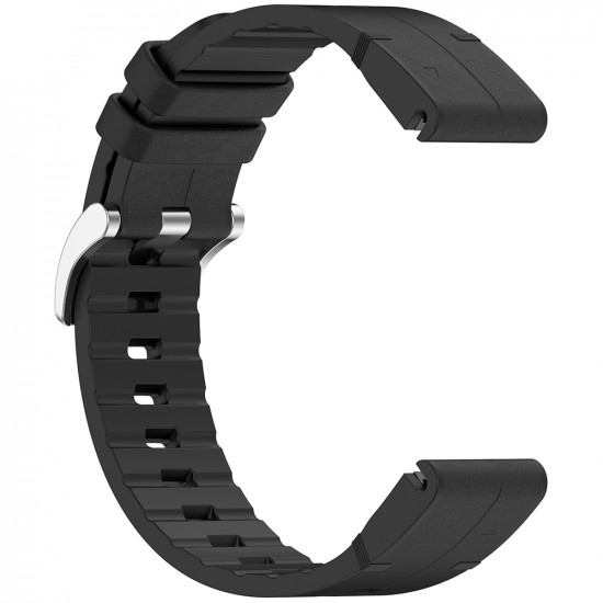 Techsuit Watchband QuickFit 26mm (W071) Garmin Fenix 3/3 HR/5X/5X Plus/6X/6X Pro/7X/7X Pro Solar Black Techsuit Watchband QuickFit 26mm (W071) Garmin Fenix 3/3 HR/5X/5X Plus/6X/6X Pro/7X/7X Pro Solar Black