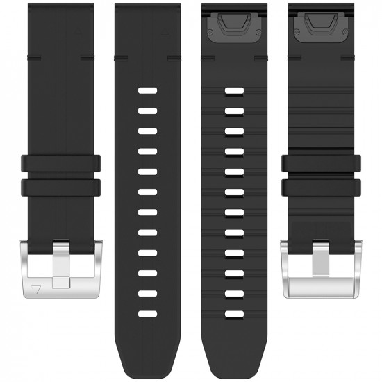 Techsuit Watchband QuickFit 26mm (W071) Garmin Fenix 3/3 HR/5X/5X Plus/6X/6X Pro/7X/7X Pro Solar Black Techsuit Watchband QuickFit 26mm (W071) Garmin Fenix 3/3 HR/5X/5X Plus/6X/6X Pro/7X/7X Pro Solar Black