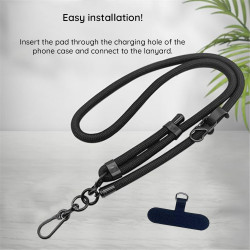 Techsuit Rope Crossbody Strap (RCS1 01) for Phones, Carabiner, Nylon Braided, Durable, Adjustable Spiced Pumpkin Techsuit Rope Crossbody Strap (RCS1 01) for Phones, Carabiner, Nylon Braided, Durable, Adjustable Spiced Pumpkin