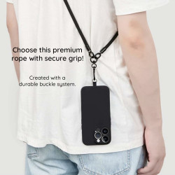 Techsuit Rope Crossbody Strap (RCS1 04) for Phones, Carabiner, Nylon Braided, Durable, Adjustable Forest Green Techsuit Rope Crossbody Strap (RCS1 04) for Phones, Carabiner, Nylon Braided, Durable, Adjustable Forest Green