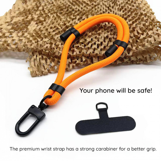 Techsuit Rope Wrist Strap (RWS1 11) for Phones, Carabiner, Nylon Braided, Durable, Adjustable, Universal Cobra Purple Techsuit Rope Wrist Strap (RWS1 11) for Phones, Carabiner, Nylon Braided, Durable, Adjustable, Universal Cobra Purple