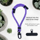 Techsuit Rope Wrist Strap (RWS1 11) for Phones, Carabiner, Nylon Braided, Durable, Adjustable, Universal Cobra Purple Techsuit Rope Wrist Strap (RWS1 11) for Phones, Carabiner, Nylon Braided, Durable, Adjustable, Universal Cobra Purple