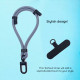 Techsuit Rope Wrist Strap (RWS1 11) for Phones, Carabiner, Nylon Braided, Durable, Adjustable, Universal Cobra Purple Techsuit Rope Wrist Strap (RWS1 11) for Phones, Carabiner, Nylon Braided, Durable, Adjustable, Universal Cobra Purple