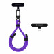 Techsuit Rope Wrist Strap (RWS1 26 34) for Phones, Carabiner, Nylon Braided, Durable, Adjustable, Universal Cosmic Violet