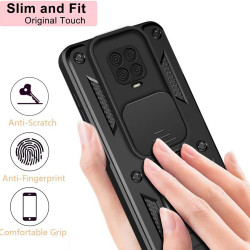 Techsuit CamShield Series Xiaomi Redmi Note 9S / Note 9 Pro / Note 9 Pro Max Black