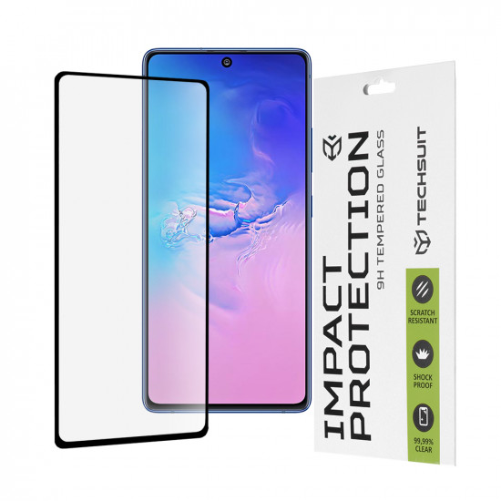 Techsuit 111D Full Cover / Full Glue Glass Samsung Galaxy S10 Lite Black Techsuit 111D Full Cover / Full Glue Glass Samsung Galaxy S10 Lite Black