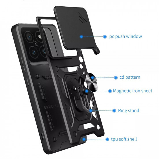 Techsuit CamShield Series Xiaomi 15 Pro Black Techsuit CamShield Series Xiaomi 15 Pro Black