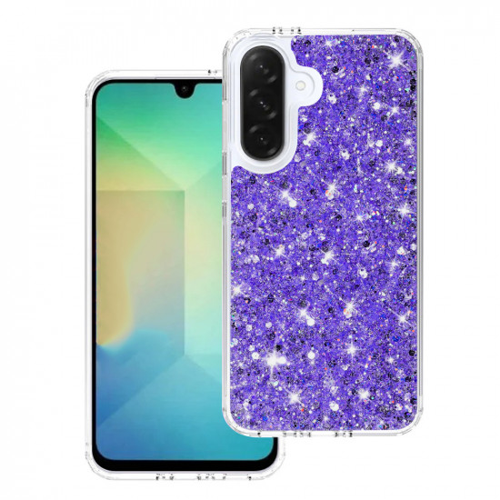 Techsuit Sparkly Glitter Samsung Galaxy A26 5G Purple