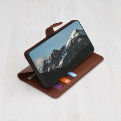 Techsuit Leather Folio Xiaomi Redmi Note 14 4G Brown