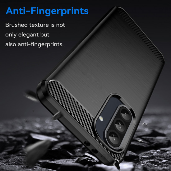 Techsuit Carbon Silicone Samsung Galaxy S10e Black Techsuit Carbon Silicone Samsung Galaxy S10e Black