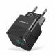 Techsuit Premium Wall Charger Tiny Series (CHPD216) GaN, USB QC3.0, Type C PD25W Black Techsuit Premium Wall Charger Tiny Series (CHPD216) GaN, USB QC3.0, Type C PD25W Black