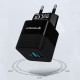 Techsuit Premium Wall Charger Tiny Series (CHPD216) GaN, USB QC3.0, Type C PD25W Black Techsuit Premium Wall Charger Tiny Series (CHPD216) GaN, USB QC3.0, Type C PD25W Black