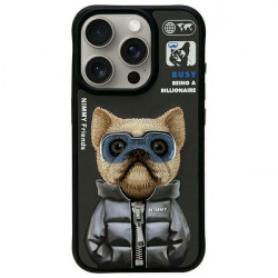 Nimmy Case iPhone 15 Pro 6.1" black Cool&Cute 2.0 Dog