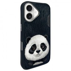 Nimmy Case iPhone 16 6.1" black Big Eyed Pet 2.0 Panda