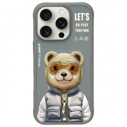 Nimmy Case iPhone 16 Pro 6.3" gray Cool&Cute 2.0 Bear