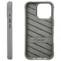 Nimmy Case iPhone 16 Pro 6.3" gray Glasses Cool Cat