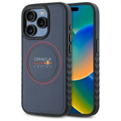 Red Bull RBHMP15L24PUILVR iPhone 15 Pro 6.1" hardcase navy Leather Red Ring MagSafe