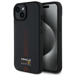 Red Bull RBHMP15S24CFGSMK iPhone 15 6.1" hardcase black Carbon Fiber Power Bar MagSafe