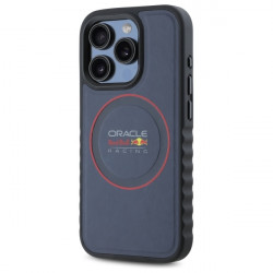 Red Bull RBHMP15X24PUILVR iPhone 15 Pro Max 6.7" hardcase navy Leather Red Ring MagSafe