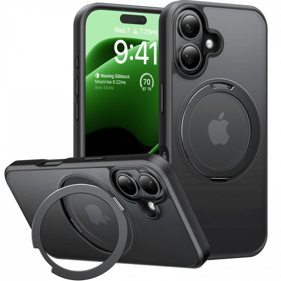 Torras Ostand Pro Series iPhone 16 Plus Black Torras Ostand Pro Series iPhone 16 Plus Black
