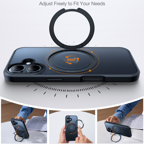 Torras Ostand Pro Series iPhone 16 Plus Black Torras Ostand Pro Series iPhone 16 Plus Black